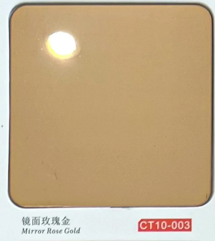 CT10-003 Mirror Rose Gold catalogue finish reference