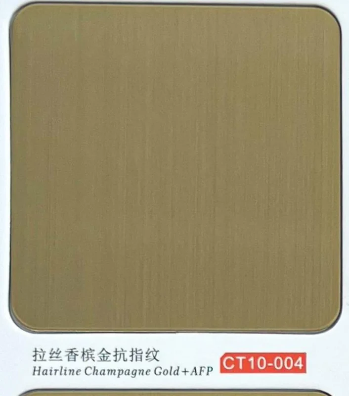 CT10-004 Hairline Champagne Gold AFP catalogue finish reference