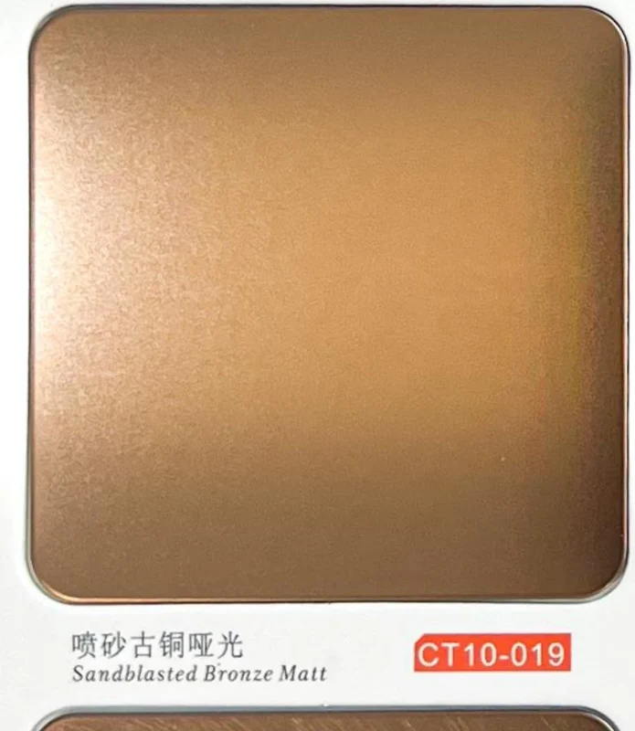 CT10-019 Sandblasted Bronze Matt catalogue finish reference