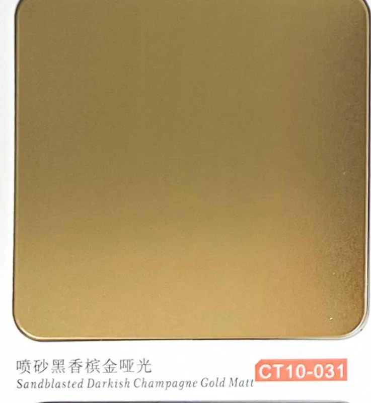 CT10-031 Sandblasted Darkish Champagne Gold Matt catalogue finish reference