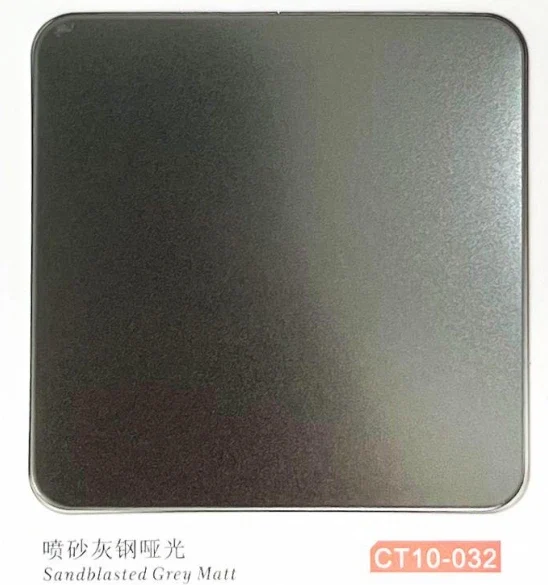 CT10-032 Sandblasted Grey Matt catalogue finish reference