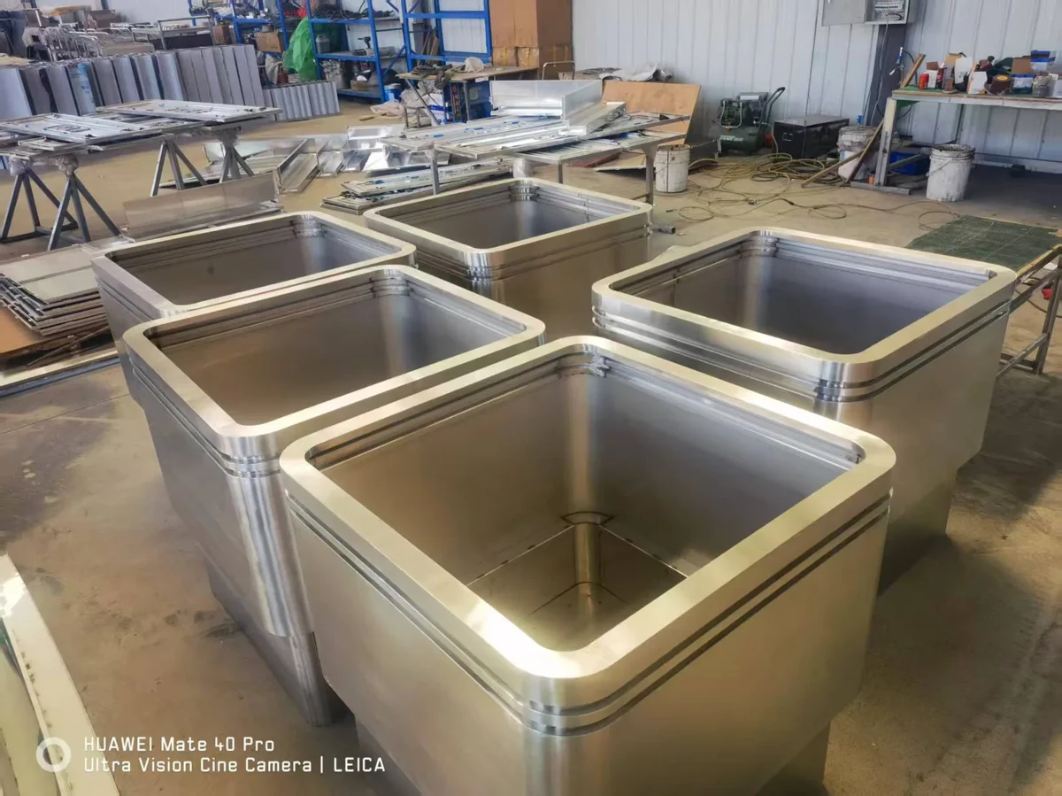 Mobile stainless steel planter box product reference from existing supply library