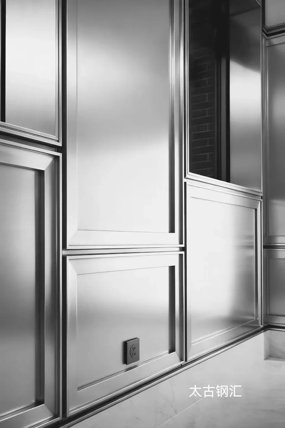 Stainless steel wall cladding panel installation existing product reference